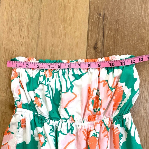 Lilly Pulitzer Dress Women’s Size Medium Krinie Tube Floral Take Me Higher - Picture 3 of 7